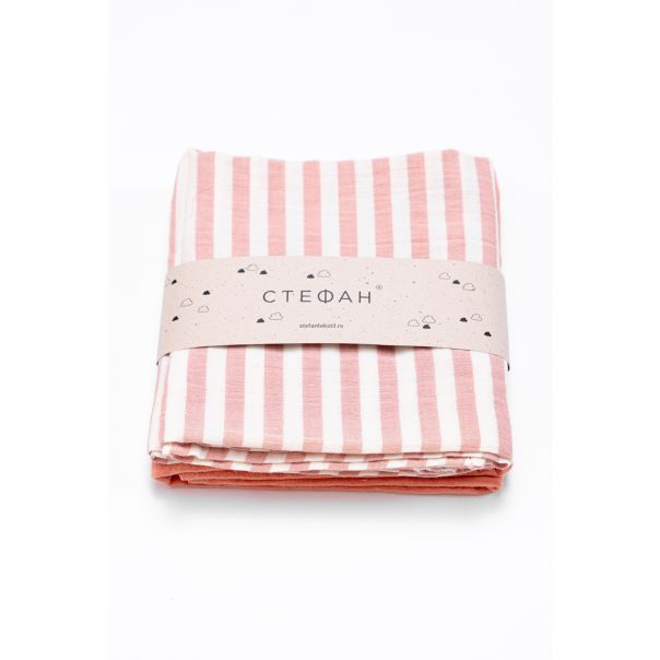 STEFAN Prekrivač set od muslina 80x90 2/1 - 367-roze