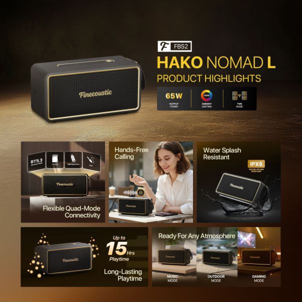 Fantech Bluetooth zvucnik FBS2 Hako Nomad crni - EP3199325