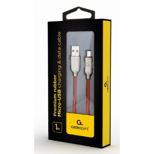 GEMBIRD Micro-USB kabl, CC-USB2R-AMmBM-1M-R, 1m, crvena - 38354
