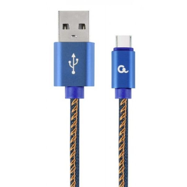 GEMBIRD USB Type-C kabl, CC-USB2J-AMCM-2M-BL, 2m, plava - 38341