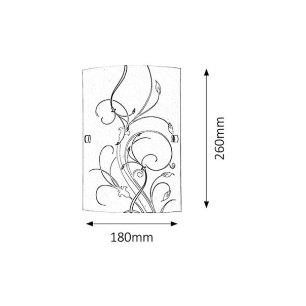 Rabalux Zidna lampa Elina E27 1x MAX 60W bela (3691) - 3691