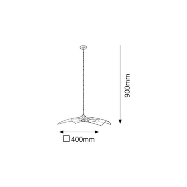 Rabalux Visilica Elina E27 1x MAX 60W bela (3694) - 3694-1