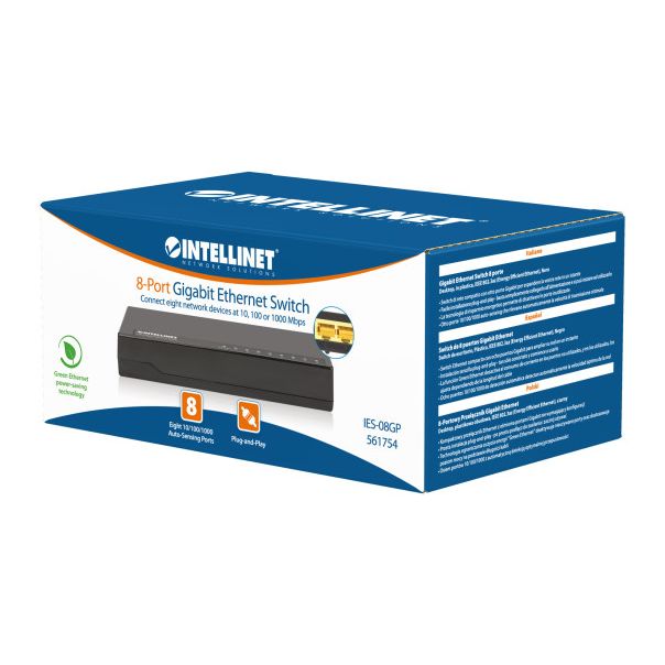 INTELLINET LAN switch 561754 10/100/1000 8port - 42585-1