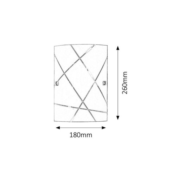 Rabalux Zidna lampa Phaedra E27 1x MAX 60W bela (3697) - 3697