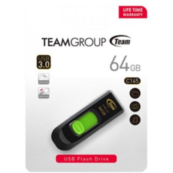 TEAM GROUP TeamGroup 64GB C145 USB 3.2 GREEN TC145364GG01 - 38434