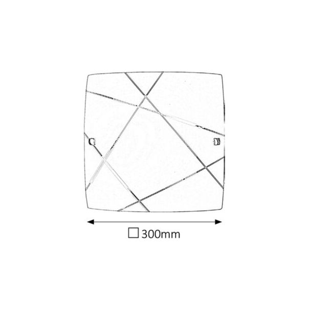 Rabalux Plafonjera Phaedra E27 1x MAX 60W bela (3698) - 3698