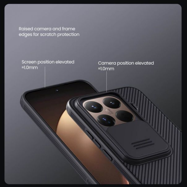 Maska za Xiaomi 15T Pro crna Nillkin CamShield Pro - 224540