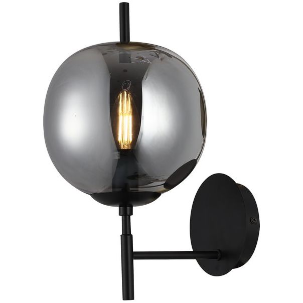 FORMA Zidna lampa 1xE14 F4014-1Z BK+SM - 006528