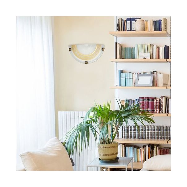 Rabalux Zidna lampa Laretta E27 1x MAX 60W belo staklo - alabaster (3712) - 3712