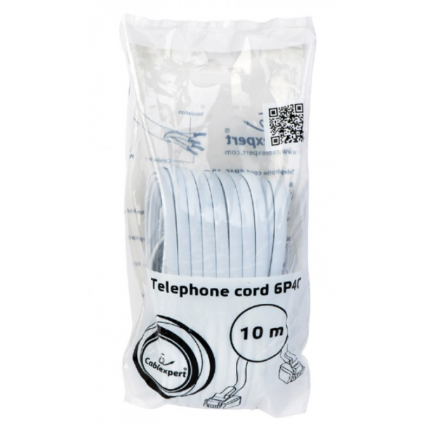 GEMBIRD Telefonski kabl, TC6P4C-10M, 10m - 38498