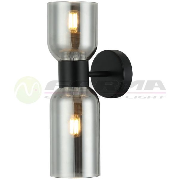 FORMA Zidna lampa 2xE27 F7043-2Z BK+SM - 006336