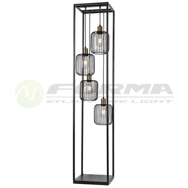 FORMA Podna lampa 4xE27 F7044-4FBK+SG - 006471