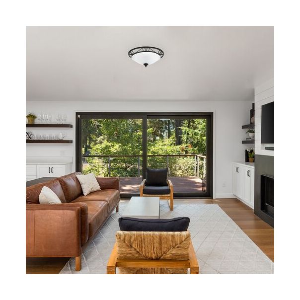 Rabalux Plafonjera Athen E27 2x MAX 60W crna (3722) - 3722