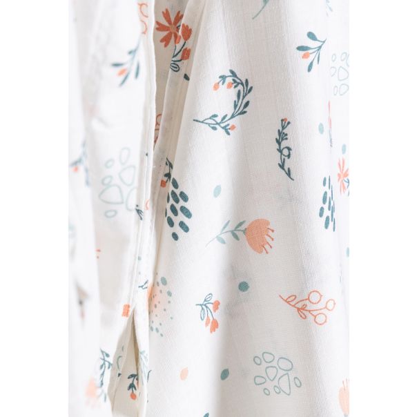 STEFAN Pelena od muslina 78x78cm Grančica, bela - 373-Grančica