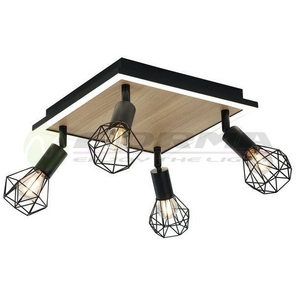 FORMA Spot lampa 4xE14+LED FE405-4 BK+WD 4000K - EP2684562