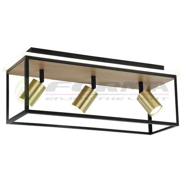 FORMA Spot lampa 3xGU10+LED  FG152-3 BK+WD 4000K - EP2684571