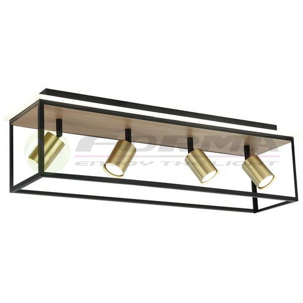 FORMA Spot lampa 4xGU10+LED FG152-4 BK+WD 4000K - EP2684574