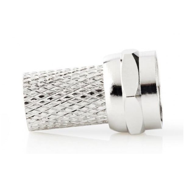 GEMBIRD Konektor F muški, RG6, 6.6mm, Zinc Alloy, 25kom (cena po komadu) - 38729