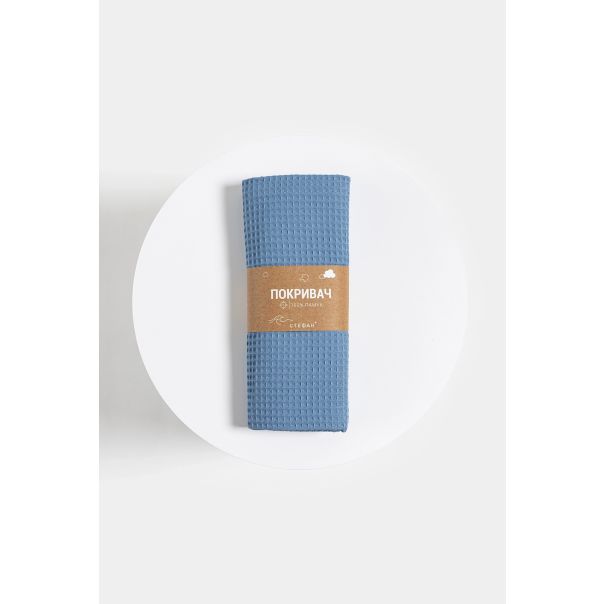 STEFAN Prekrivač za bebe od vafla 80x120cm, plava - 376-plava