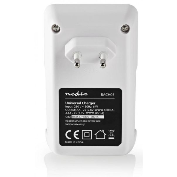 NEDIS Punjač za baterije AA/AAA sa LED indikatorom BACH05 - 38803