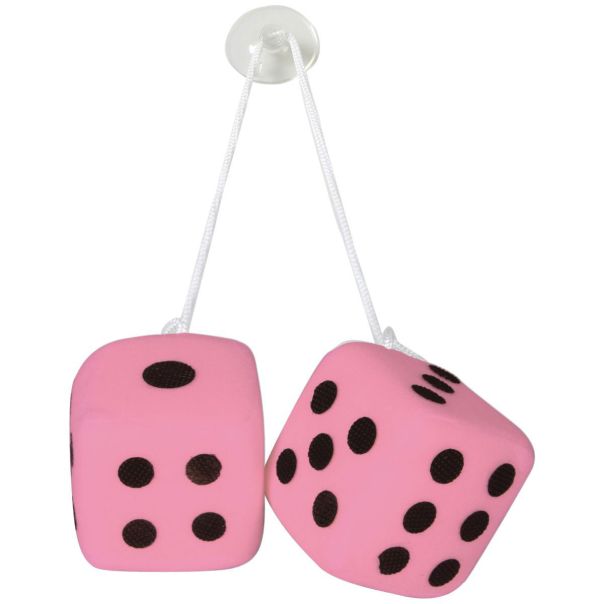 LAMPA ACCESSORIES Privezak kockice roze crne - 37653