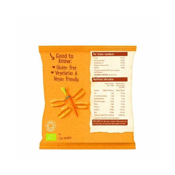 ORGANIX Organski šargarepa pufi 20 gr (6m+) - 377112-18
