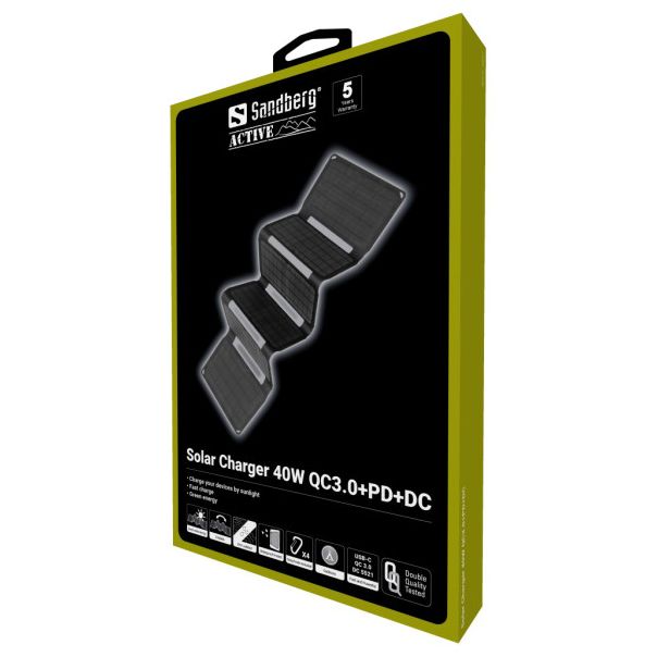 SANDBERG Powerbank 420-67 Solar Charger 40W QC3.0+PD+DC - 43040