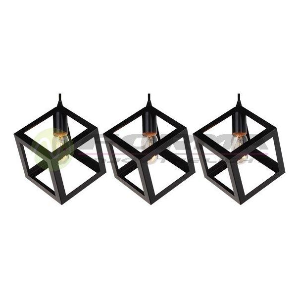 FORMA Viseća lampa 3xE27 F7205-3V BK - 003658
