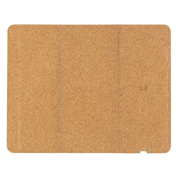 Podloga za miš FLIP PAD sa bežičnim punjačem 15W – sklopiva, pluta, bež - EP3258935