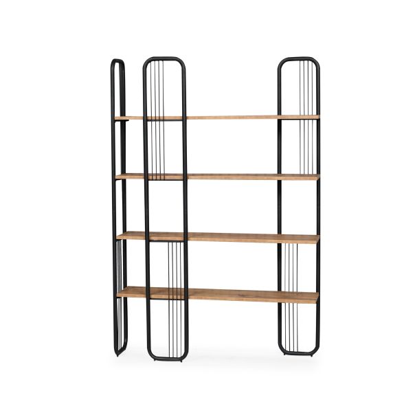 HANAH HOME Polica za knjige Sierra, krem/crna - 379VLV1310