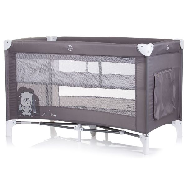 CHIPOLINO Prenosivi krevetić na 2 nivoa Ariel granite - KOSIAR241GN