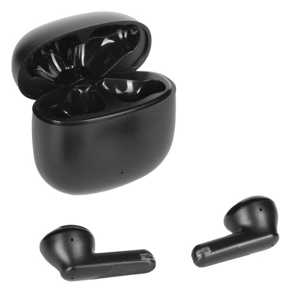 Bežične bubice SONG – Bluetooth 5.3, kućište za punjenje 200 mAh, Type-C, crne - EP3259013