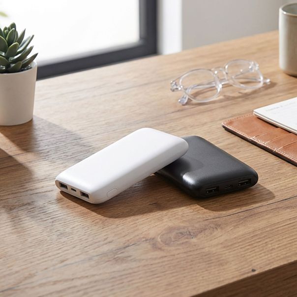 Pomoćna baterija NEUTRINO 5.000 mAh – 2 USB izlaza i Type-C, 5V/2.1A, crna - EP3258986