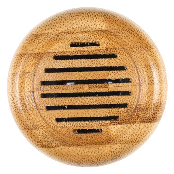 Bluetooth zvučnik ORBITER 3W od bambusa – režim osvetljenja, Bluetooth 5.2, bež - EP3258938