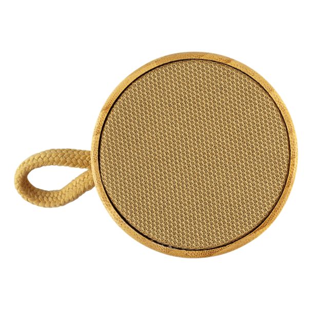 Bluetooth zvučnik TEMPO 3W od bambusa – Bluetooth 5.3, 300 mAh, bež - EP3258956