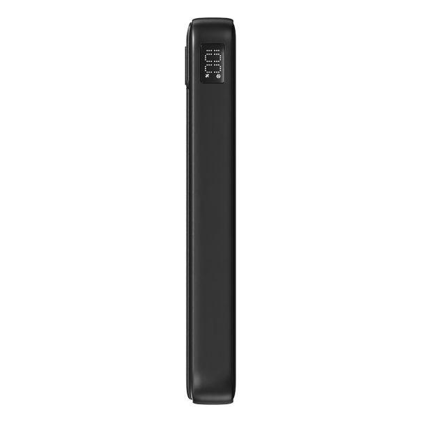 Pomoćna baterija ODIN 10 PLUS 10.000 mAh sa ugrađenim kablovima – Type-C, Lightning i USB-A, crna - EP3259028