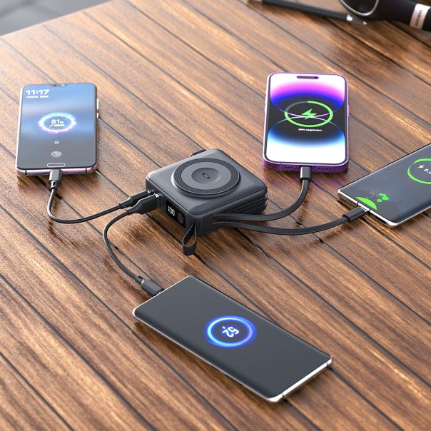 Putni punjač i pomoćna baterija BARACUDA 2 10PD – 10.000 mAh, PD 20W, bežično 15W, EU/UK/AU adapteri - EP3259061