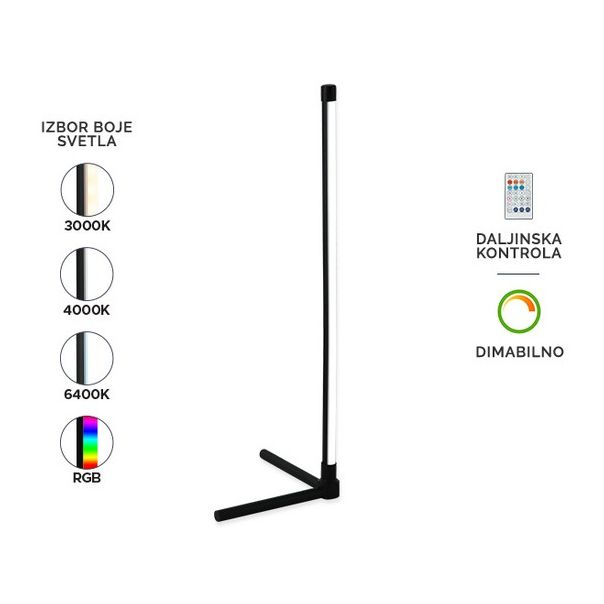 FORMA Stona lampa 5W 3000K,4000K,6400K F2078-5T BK - 006765