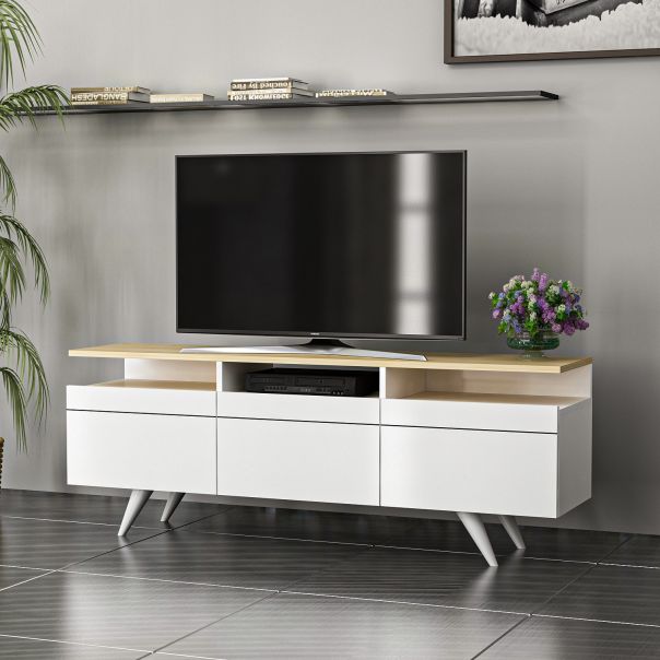 HANAH HOME TV komoda Berlin 150, bela - 382NRC1101
