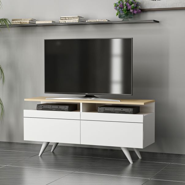 HANAH HOME TV komoda Berlin, bela - 382NRC1102