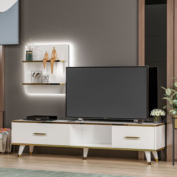 HANAH HOME TV komoda Aren, bela - 382NRC1118