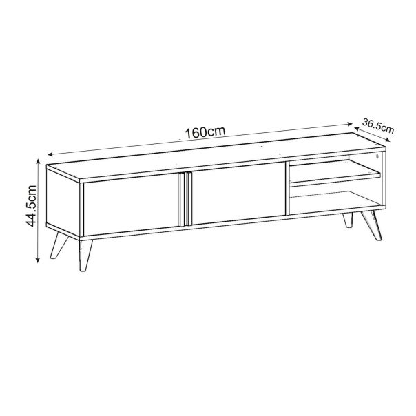 HANAH HOME TV komoda Benoit, krem - EP3057416