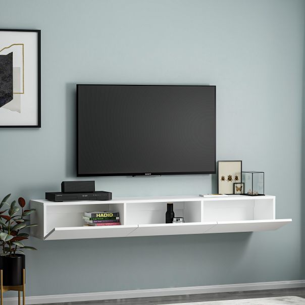 HANAH HOME TV komoda Terra, bela - 382NRC1509