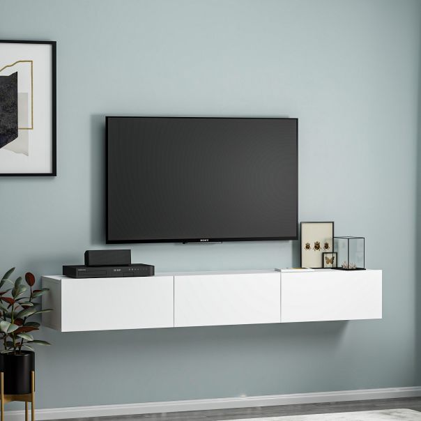 HANAH HOME TV komoda Terra, bela - 382NRC1509