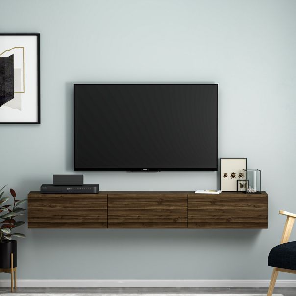 HANAH HOME TV komoda Terra, braon - 382NRC1510