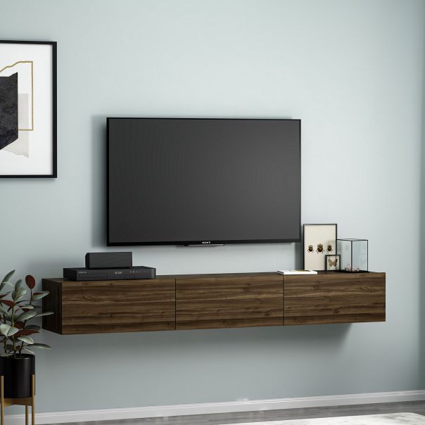 HANAH HOME TV komoda Terra, braon - 382NRC1510