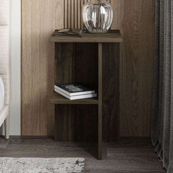 HANAH HOME Noćni polica Leray, braon - EP3057491