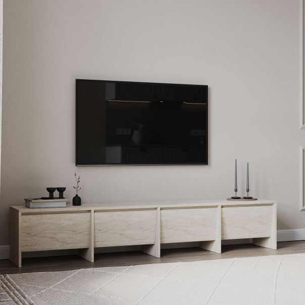 HANAH HOME TV komoda Laris 180, krem - EP3057509