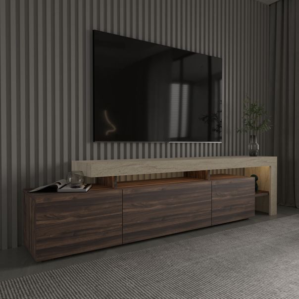 HANAH HOME TV komoda Beliz, braon/krem - EP3057515