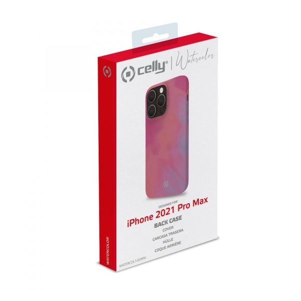 CELLY Futrola WATERCOLOR za iPhone 13 Pro Max, ciklama/lila - WATERCOL1009PK